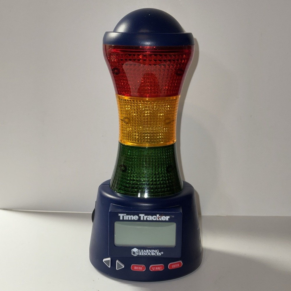 Learning Resources Time Tracker LER6900 Clock Timer Auto-timer & Volume Control